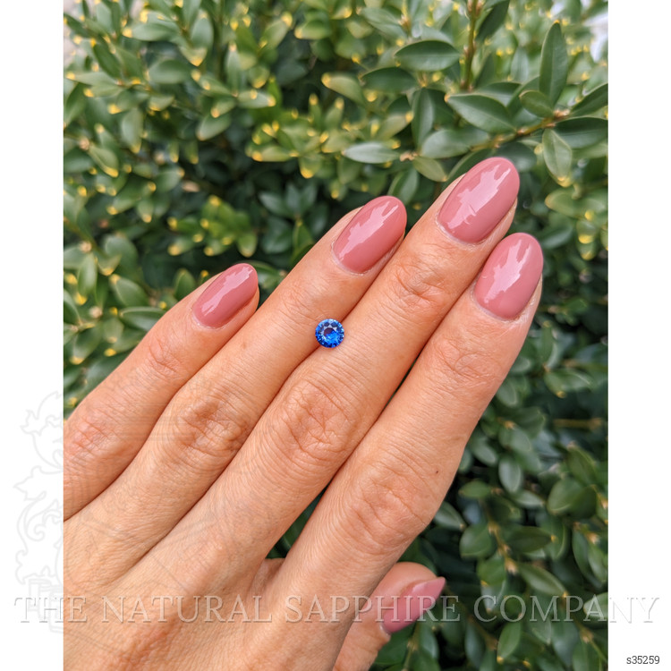 0.83 Ct. Blue Sapphire from Ceylon (Sri Lanka)