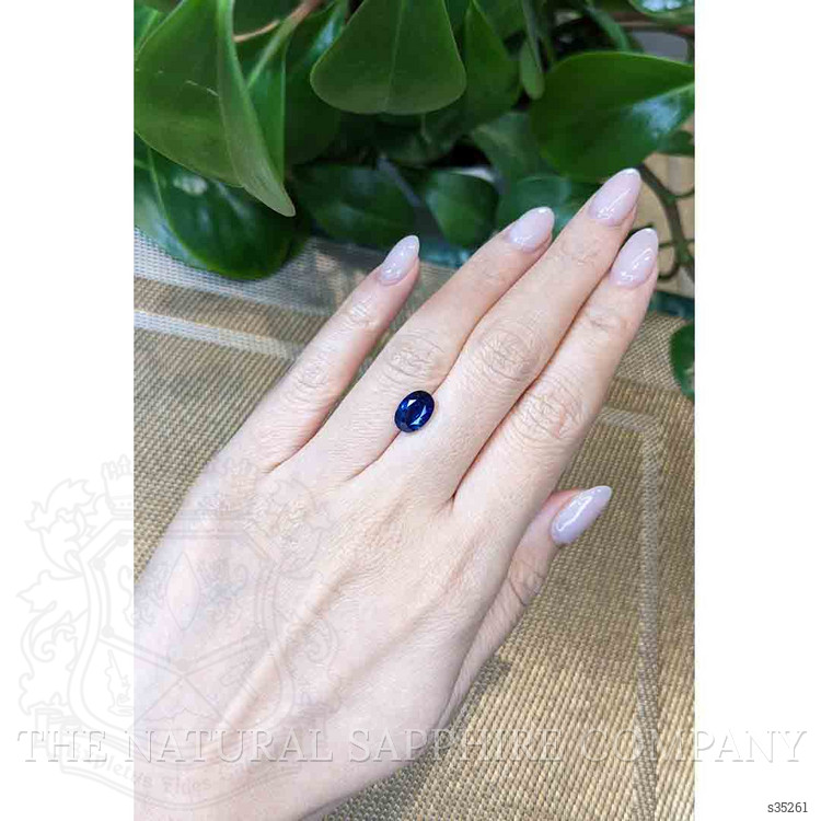 2.91 Ct. Blue Sapphire from Ceylon (Sri Lanka)