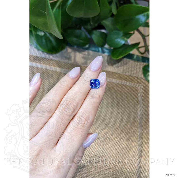 3.73 Ct. Blue Sapphire from Ceylon (Sri Lanka)