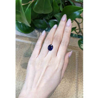 4.69 Ct. Blue Sapphire from Thailand Life Style