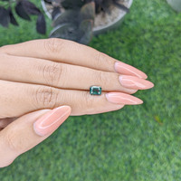 1.11 Ct. Bluish Green Sapphire from Madagascar Life Style
