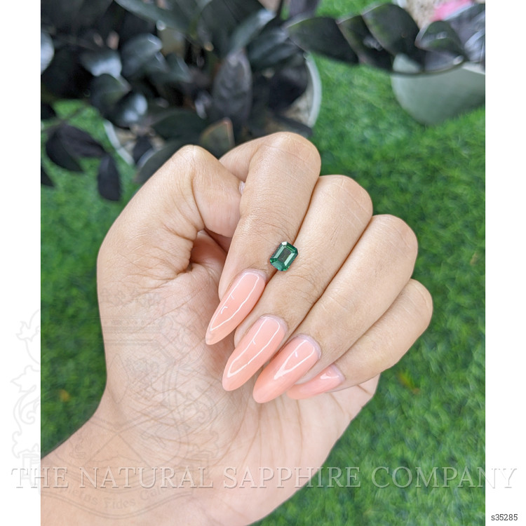 1.11 Ct. Bluish Green Sapphire from Madagascar