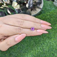 1.05 Ct. Pinkish Purple Sapphire from Madagascar Life Style