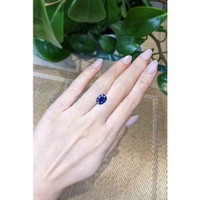2.54 Ct. Blue Sapphire from Thailand Life Style