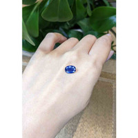 2.56 Ct. Blue Sapphire from Thailand Life Style