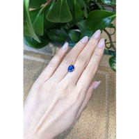 3.37 Ct. Blue Sapphire from Thailand Life Style