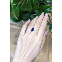 2.33 Ct. Blue Sapphire from Thailand Life Style