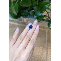 4.21 Ct. Blue Sapphire from Thailand Life Style