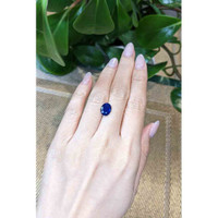 3.05 Ct. Blue Sapphire from Thailand Life Style
