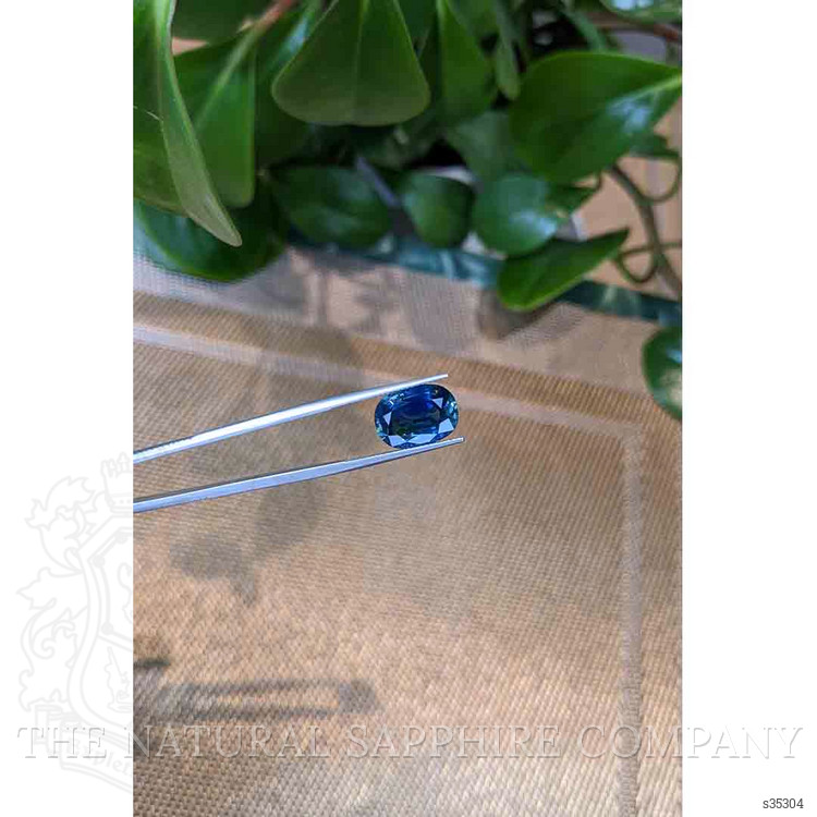 7.92 Ct. Greenish Blue Sapphire from Thailand