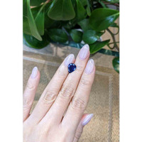 2.89 Ct. Blue Sapphire from Thailand Life Style