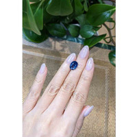 4.10 Ct. Blue Sapphire from Thailand Life Style