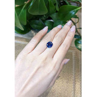 4.41 Ct. Blue Sapphire from Thailand Life Style