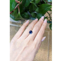 3.16 Ct. Blue Sapphire from Thailand Life Style