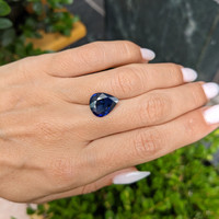 5.01 Ct. Blue Sapphire from Madagascar Life Style