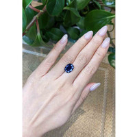 6.16 Ct. Blue Sapphire from Madagascar Life Style