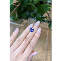 4.44 Ct. Blue Sapphire from Madagascar Life Style