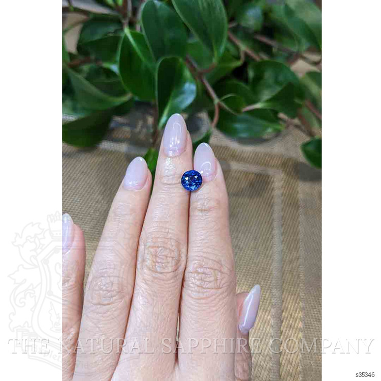 2.55 Ct. Blue Sapphire from Ceylon (Sri Lanka)