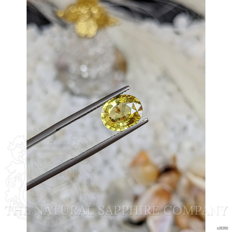 2.65 Ct. Yellow Sapphire from Ceylon (Sri Lanka)