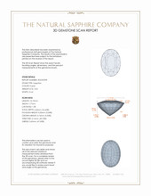 3.02 Ct. Purple Sapphire from Ceylon (Sri Lanka) 3 D Scan Report