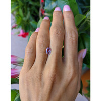 1.06 Ct. Purplish Pink Sapphire from Ceylon (Sri Lanka) Life Style