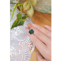 11.94 Ct. Green Sapphire from Ceylon (Sri Lanka) Life Style