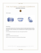 2.29 Ct. Blue Sapphire from Ceylon (Sri Lanka) Appraisal