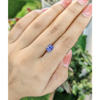 1.30 Ct. Violet Sapphire from Ceylon (Sri Lanka) Life Style