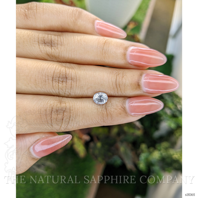 1.14 Ct. White Sapphire from Ceylon (Sri Lanka)