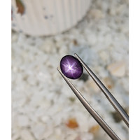 3.35 Ct. Purple Star Sapphire from Ceylon (Sri Lanka) Life Style
