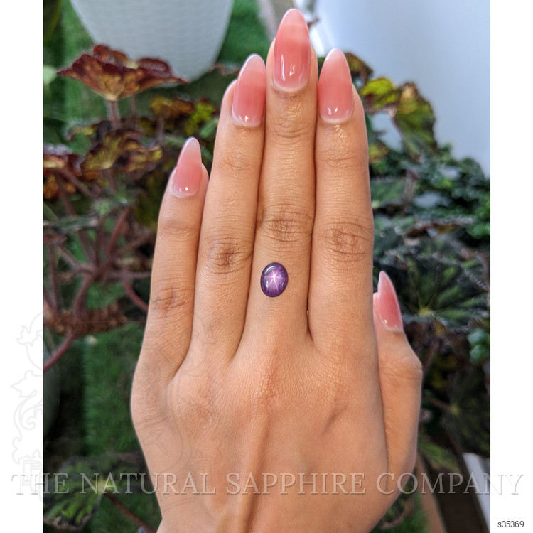 3.35 Ct. Purple Star Sapphire from Ceylon (Sri Lanka)
