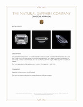 1.19 Ct. White Sapphire from Ceylon (Sri Lanka) Appraisal
