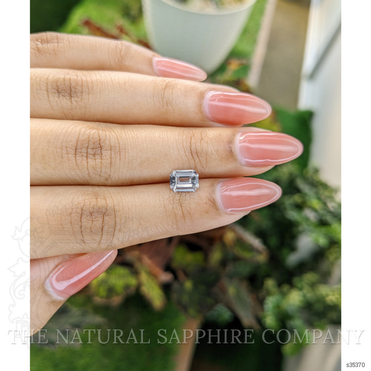 1.19 Ct. White Sapphire from Ceylon (Sri Lanka)