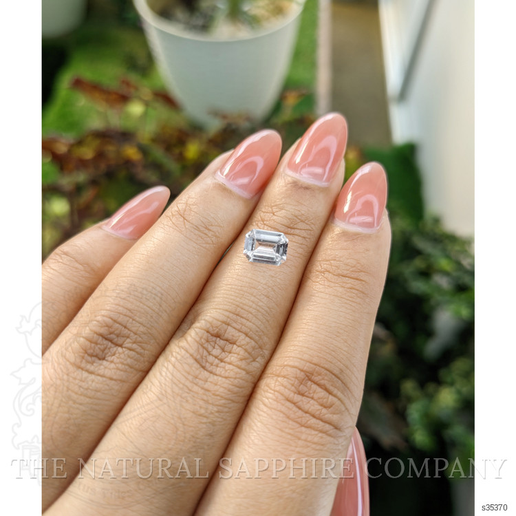 1.19 Ct. White Sapphire from Ceylon (Sri Lanka)