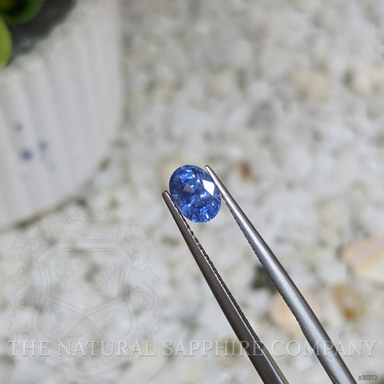 1.03 Ct. Blue Sapphire from Ceylon (Sri Lanka)