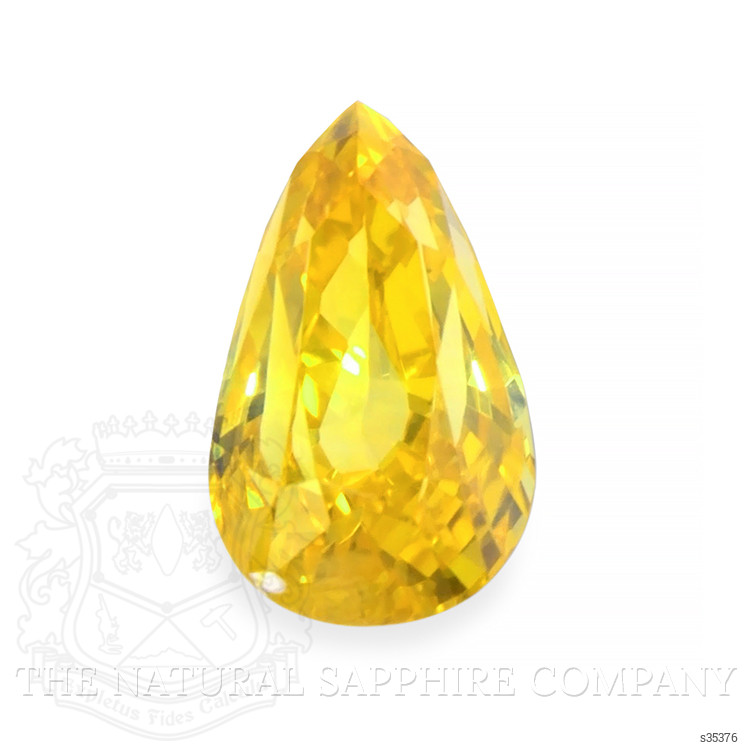 1.21 Ct. Orangish Yellow Sapphire from Ceylon (Sri Lanka)