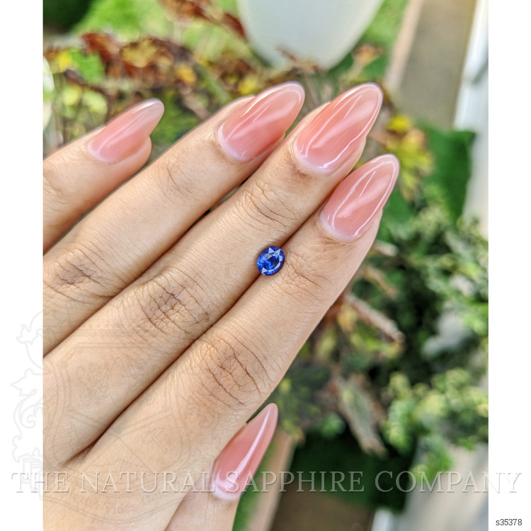 0.86 Ct. Blue Sapphire from Ceylon (Sri Lanka)
