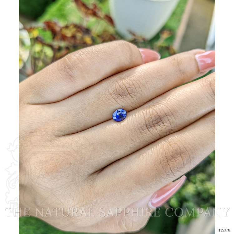 0.86 Ct. Blue Sapphire from Ceylon (Sri Lanka)