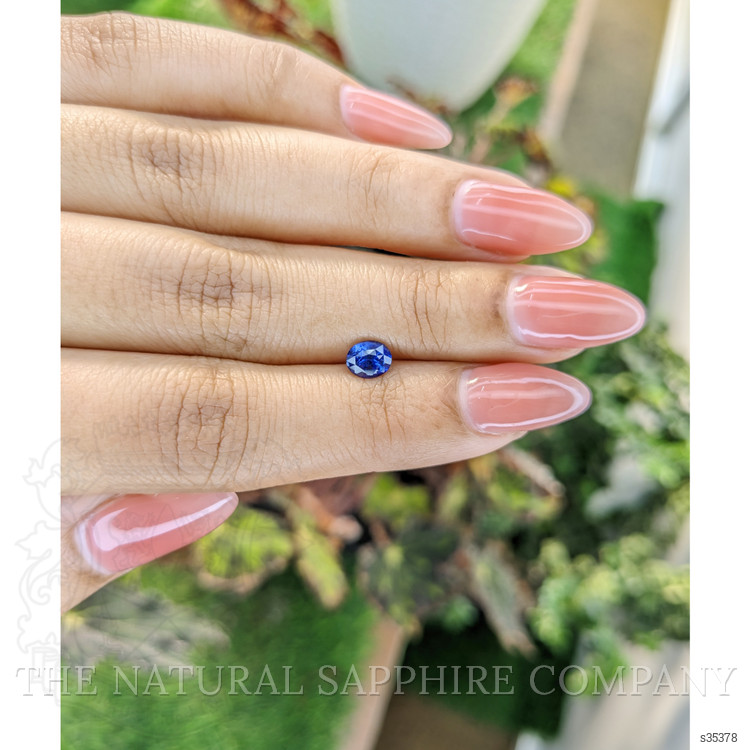 0.86 Ct. Blue Sapphire from Ceylon (Sri Lanka)