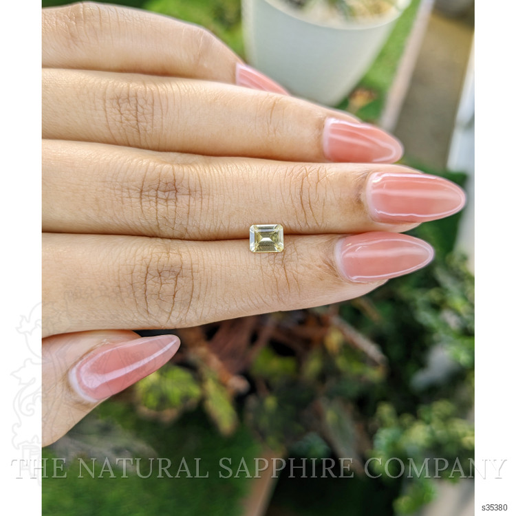 0.82 Ct. Yellow Sapphire from Ceylon (Sri Lanka)