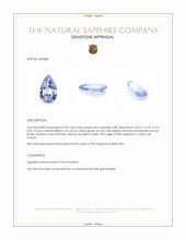 0.90 Ct. Blue Sapphire from Ceylon (Sri Lanka) Appraisal