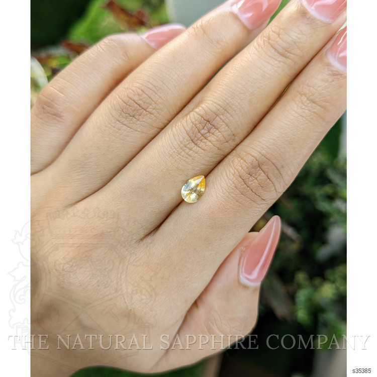 0.87 Ct. Yellow Sapphire from Ceylon (Sri Lanka)