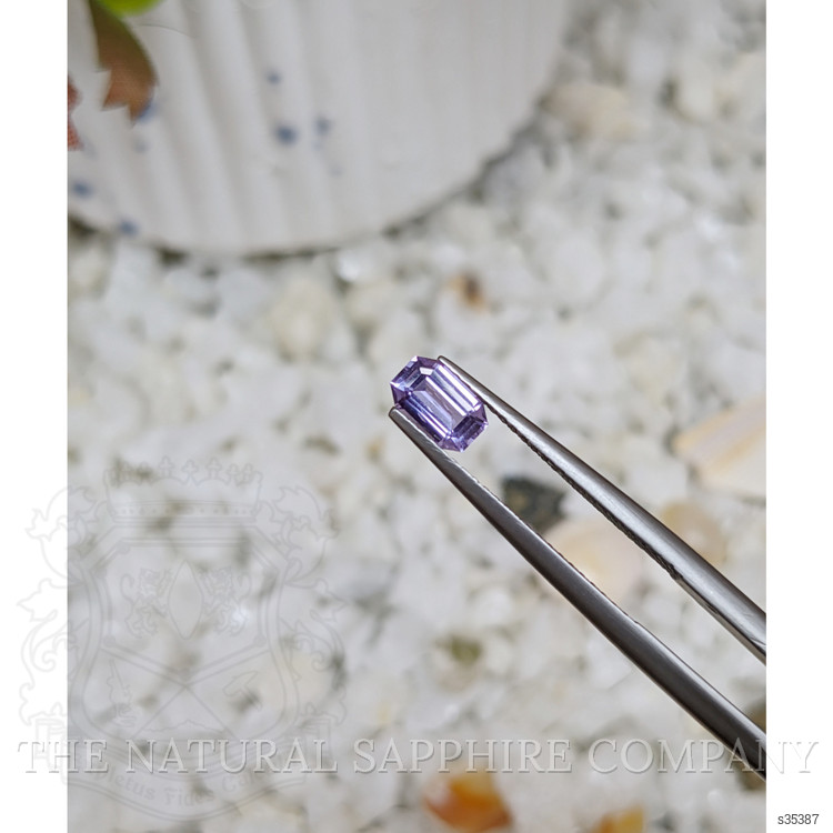 0.65 Ct. Purple Sapphire from Ceylon (Sri Lanka)