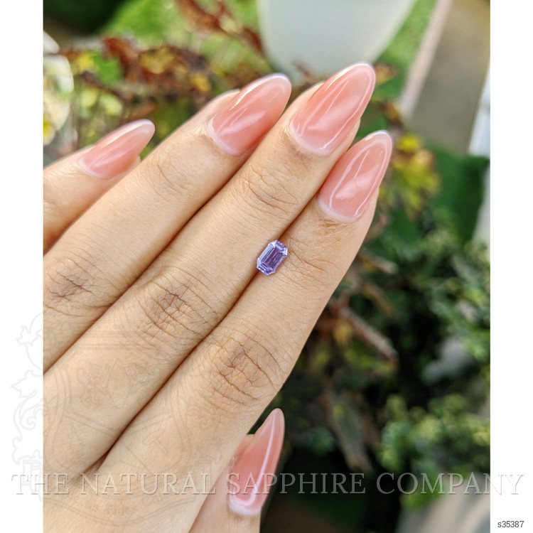0.65 Ct. Purple Sapphire from Ceylon (Sri Lanka)
