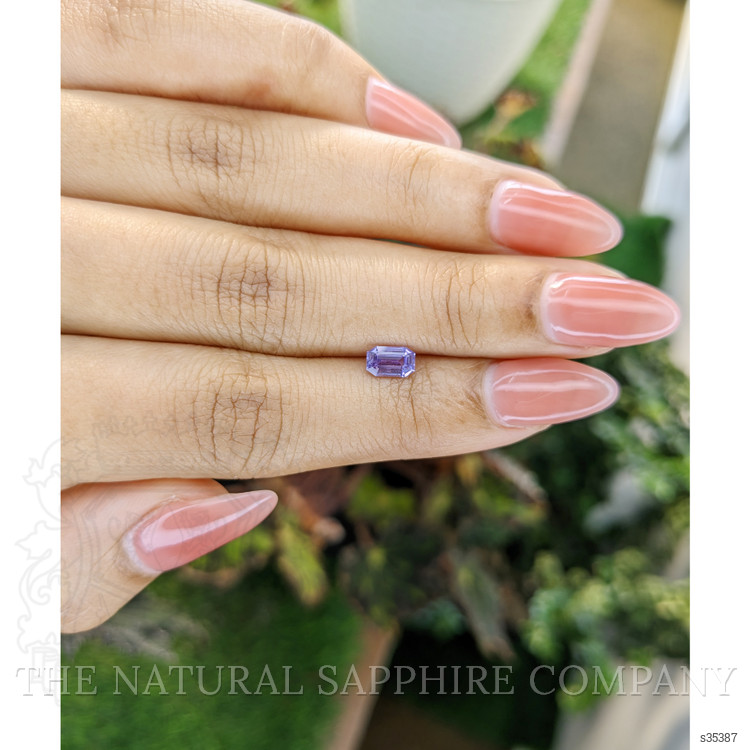 0.65 Ct. Purple Sapphire from Ceylon (Sri Lanka)