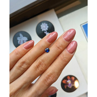 0.62 Ct. Blue Sapphire from Ceylon (Sri Lanka) Life Style