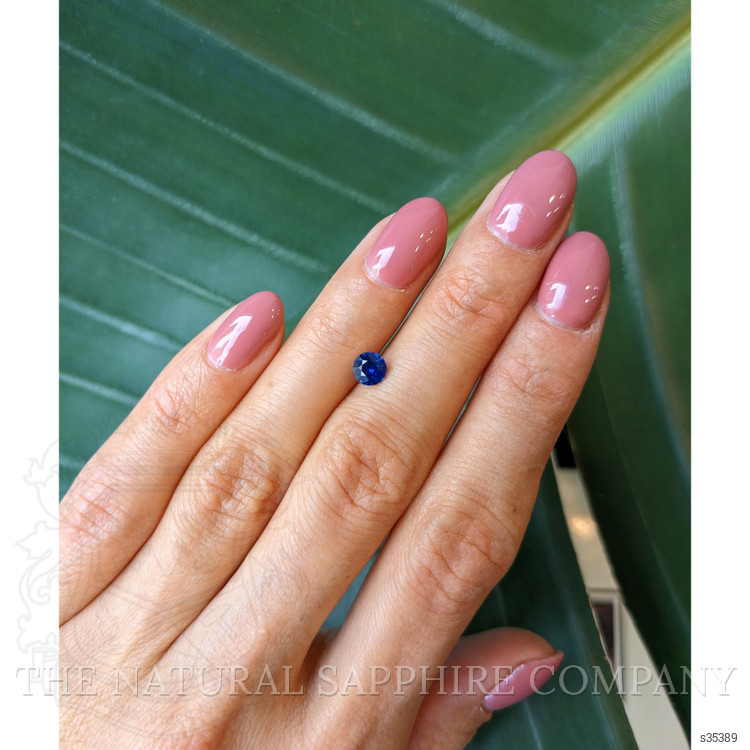 0.64 Ct. Blue Sapphire from Ceylon (Sri Lanka)