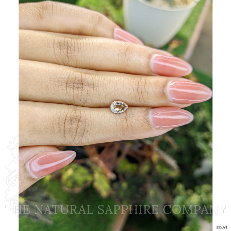 1.15 Ct. Yellowish Brown Sapphire from Ceylon (Sri Lanka)