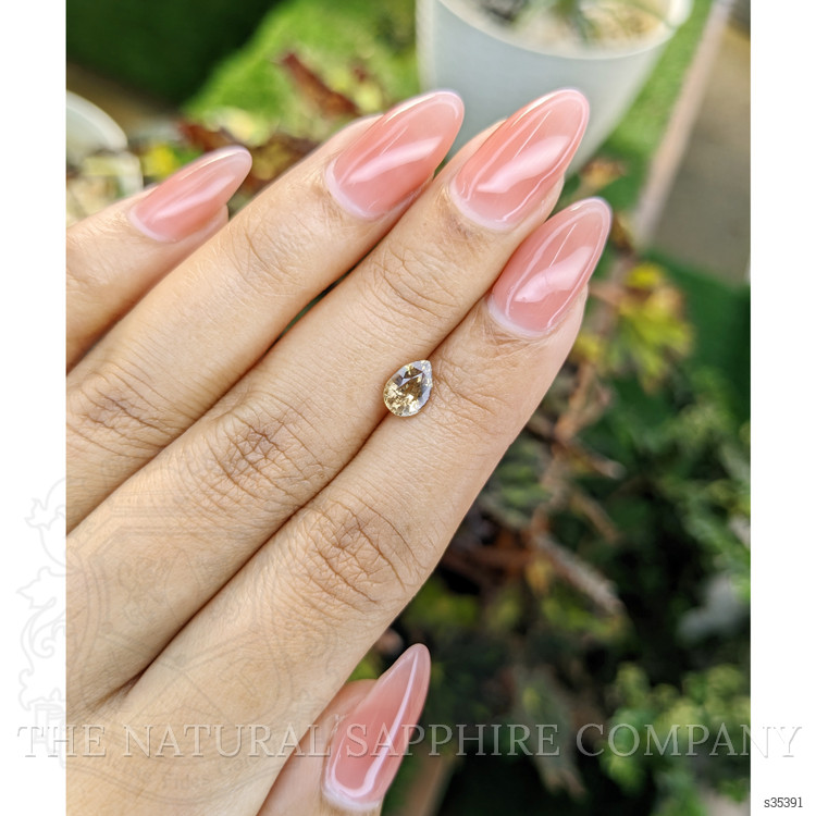 1.15 Ct. Yellowish Brown Sapphire from Ceylon (Sri Lanka)