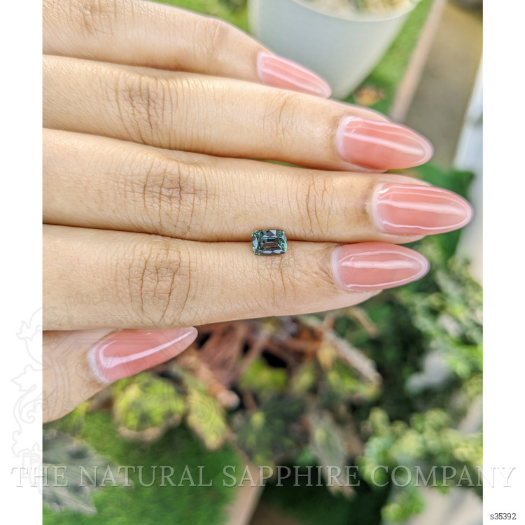 0.98 Ct. Bluish Green Sapphire from Madagascar